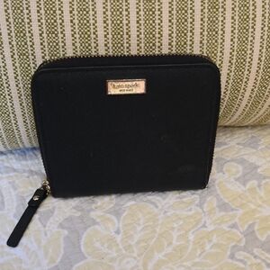 Kate Spade Black Zip-Around Wallet